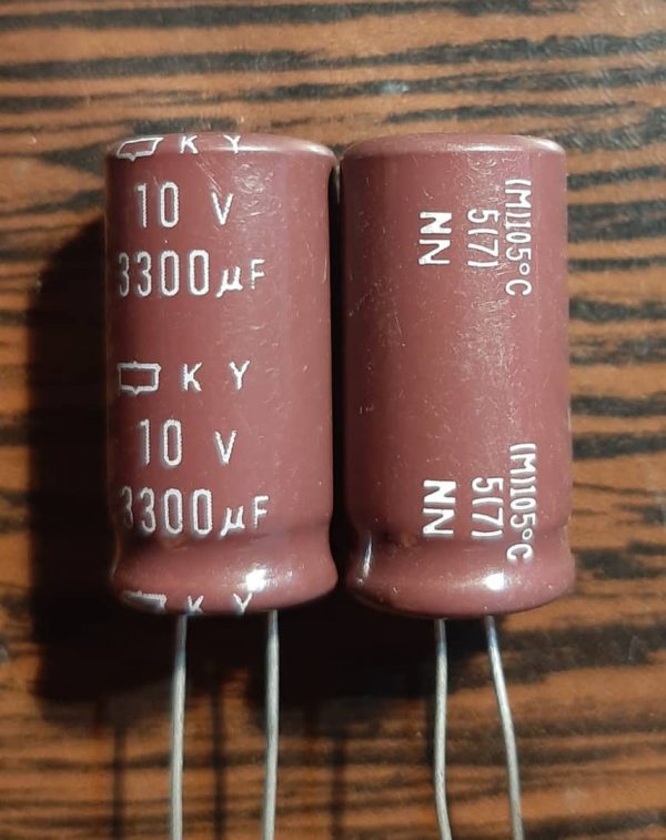 NIPPON 10V 3300 uF - خازن الکترولیت، 10 ولت، 3300 میکروفاراد