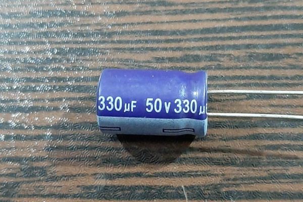 AiSHi 50V 330uF - خازن الکترولیت، 50 ولت، 330 میکروفاراد