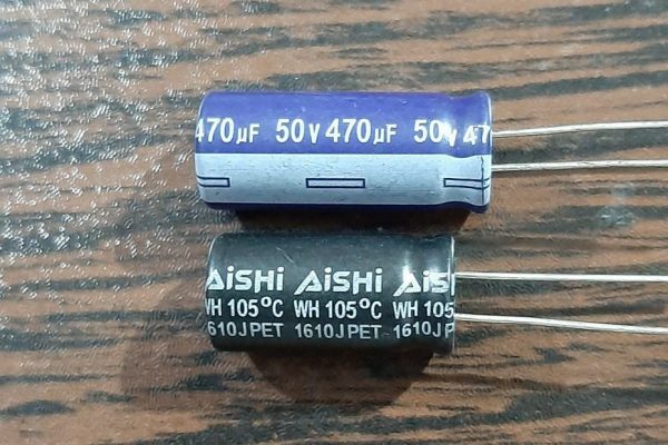 AiSHi 50V 470uF - خازن الکترولیت، 50 ولت، 470 میکروفاراد