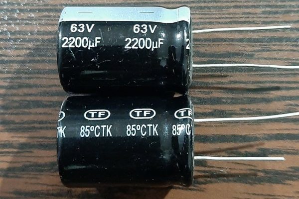 CAP 63V 2200uF - خازن الکترولیت، 63 ولت، 2200 میکروفاراد