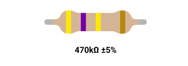 RESISTOR 2W 470K %5 – مقاومت ۲ وات 470 کیلواهم ۵% کربنی