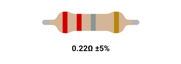 RESISTOR 2W 0.22R %5 – مقاومت 2 وات 0.22 اهم ۵% کربنی