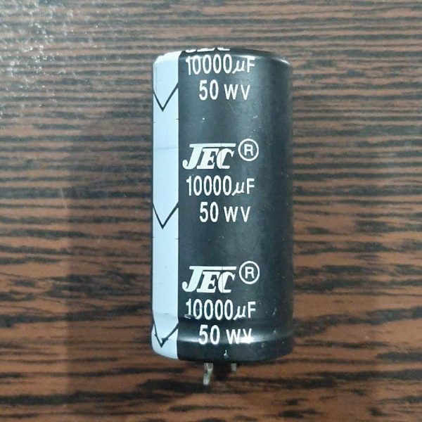 CAP 50V 10000uF - خازن الکترولیت، 50 ولت، 10000 میکروفاراد