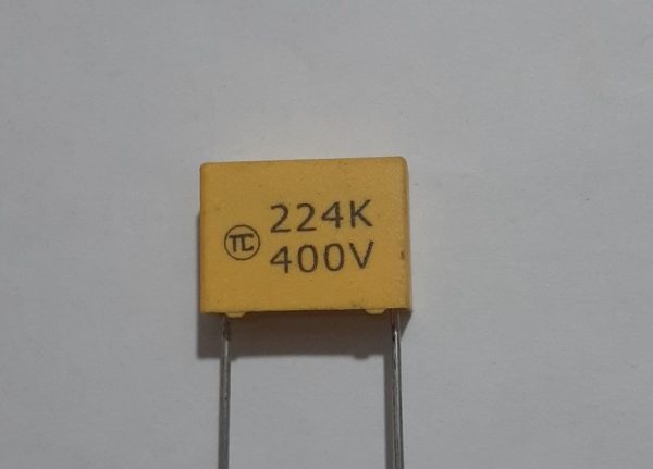 MKT 400V 220nF - خازن MKT، ظرفیت 220 نانوفاراد، 400 ولت