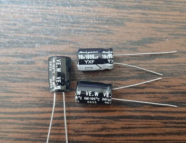 Rulycon 10V 1000uf - خازن الکترولیت، 10 ولت، 1000 میکروفاراد