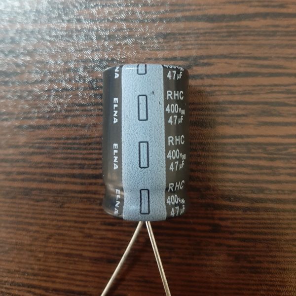 خازن 400 ولت 47 میکرو فاراد ELNA سری RHC