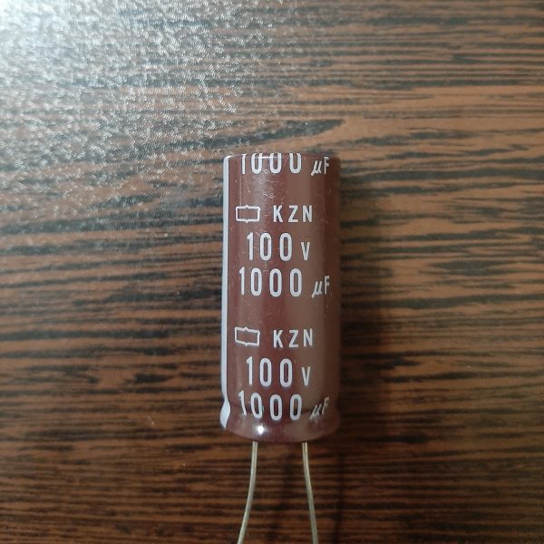 خازن الکترولیت نیپون، 100 ولت، 1000 میکروفاراد، سری KZN